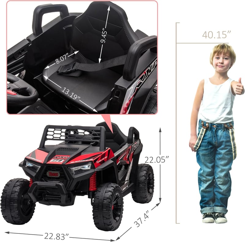12V Kids Off-Road UTV Truck with Music & Lights
