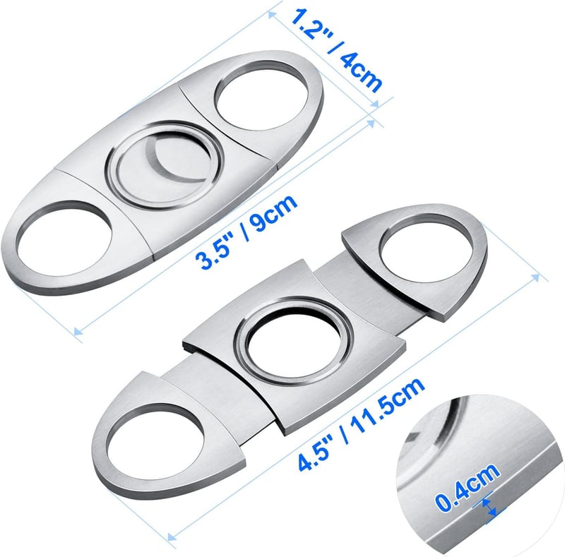 Birthday Gift: Stainless Steel Cigar Guillotine Clippers