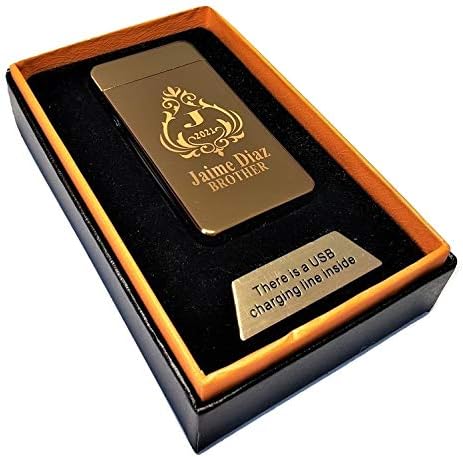 Wedding USB Rechargeable Engraved Lighter (Silver)