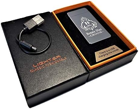 Wedding Gift: Personalized Silver USB Plasma Lighter