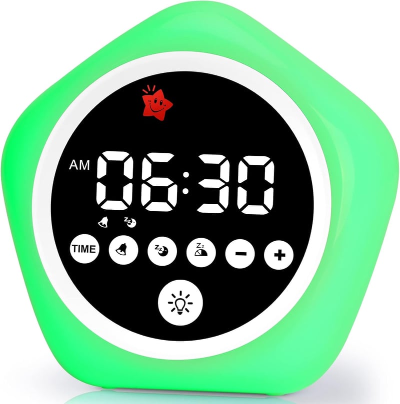 Toddler Sleep Training Alarm Clock with Light Signals