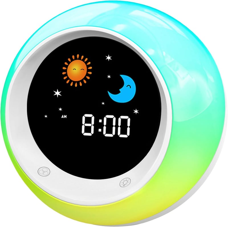 Kids Sleep Training Clock with Sun & Moon Timer