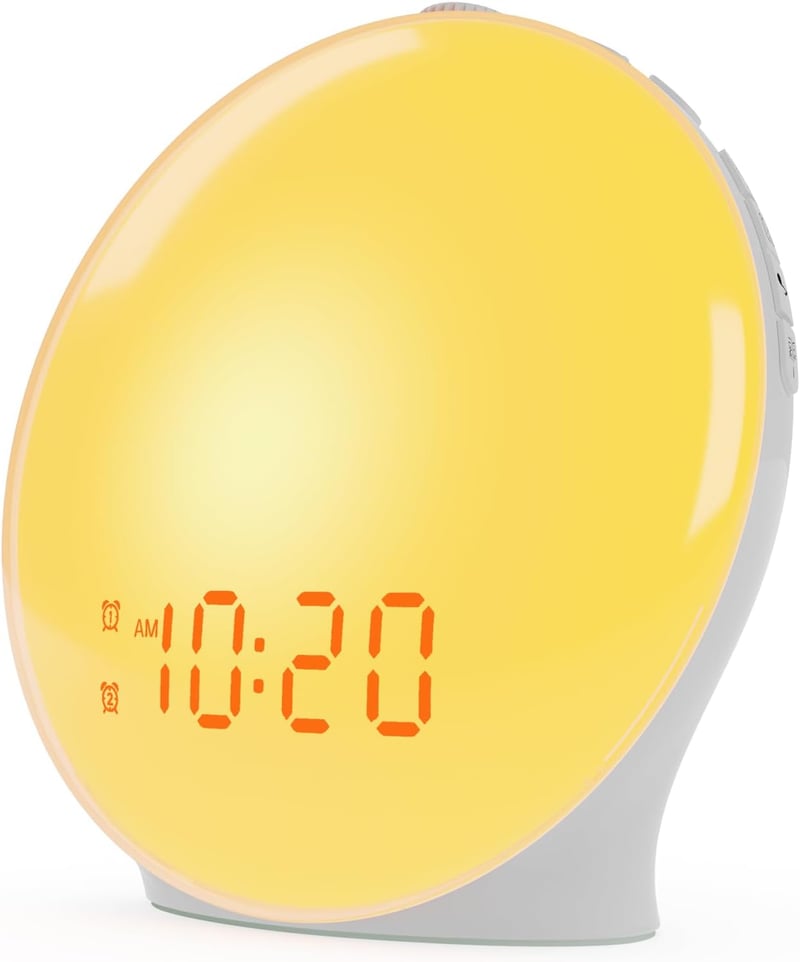 Sunrise Alarm Clock with Simulated Wake-Up Light