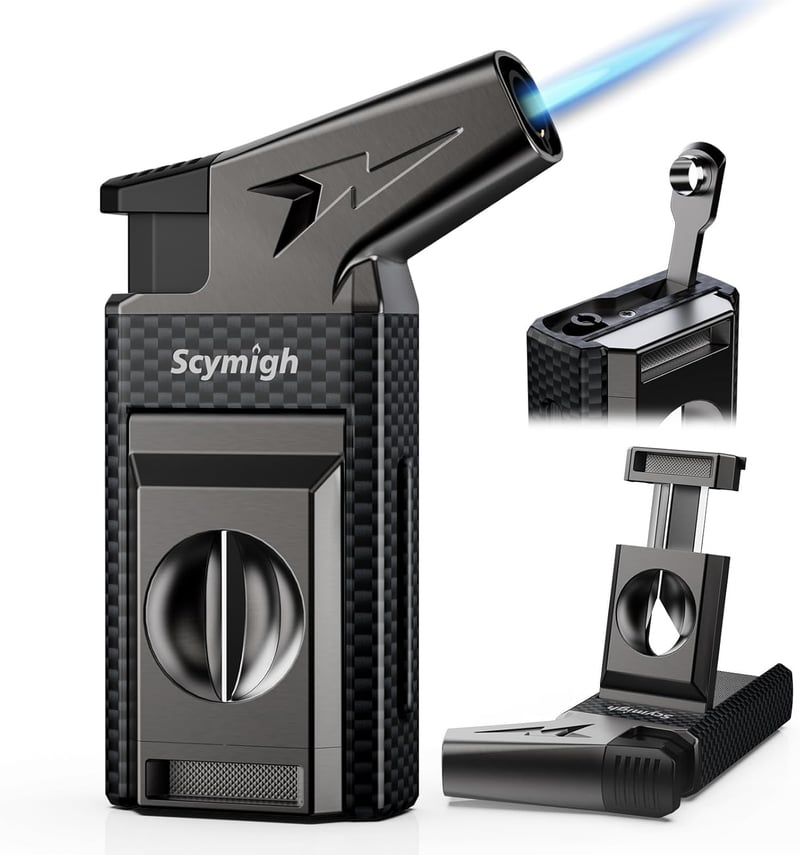 Refillable Jet Torch Lighter & Cutter Gift for Men