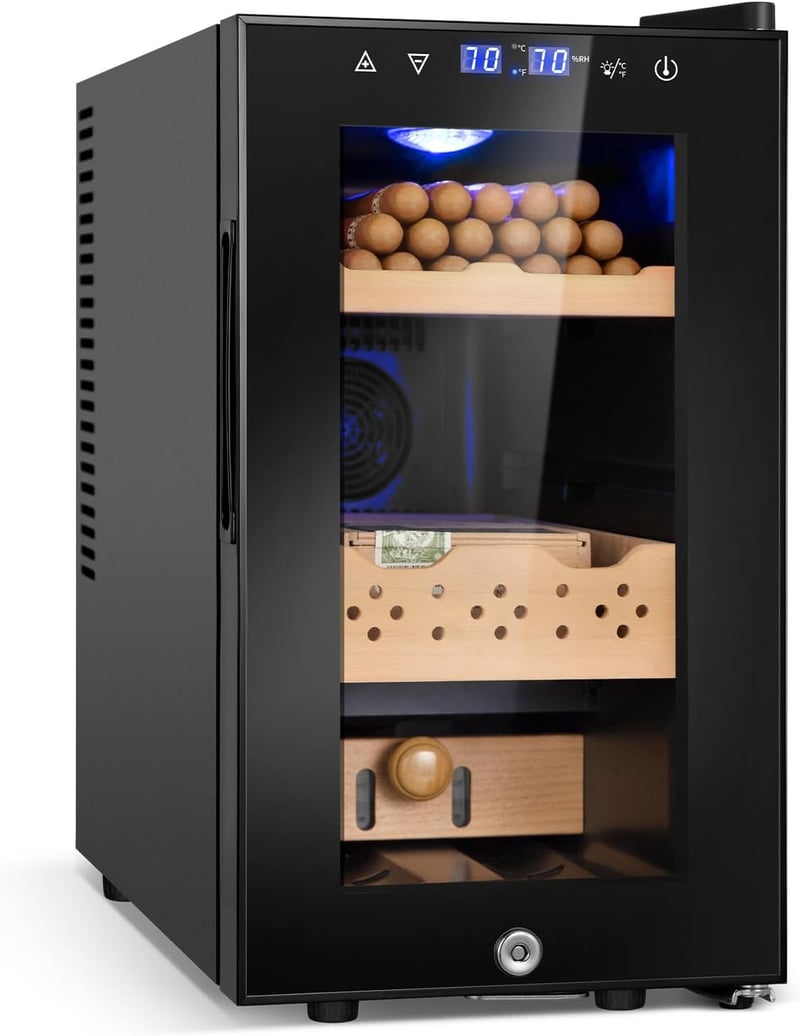 Electric Cooler 25L with Cedar Shelves for Men