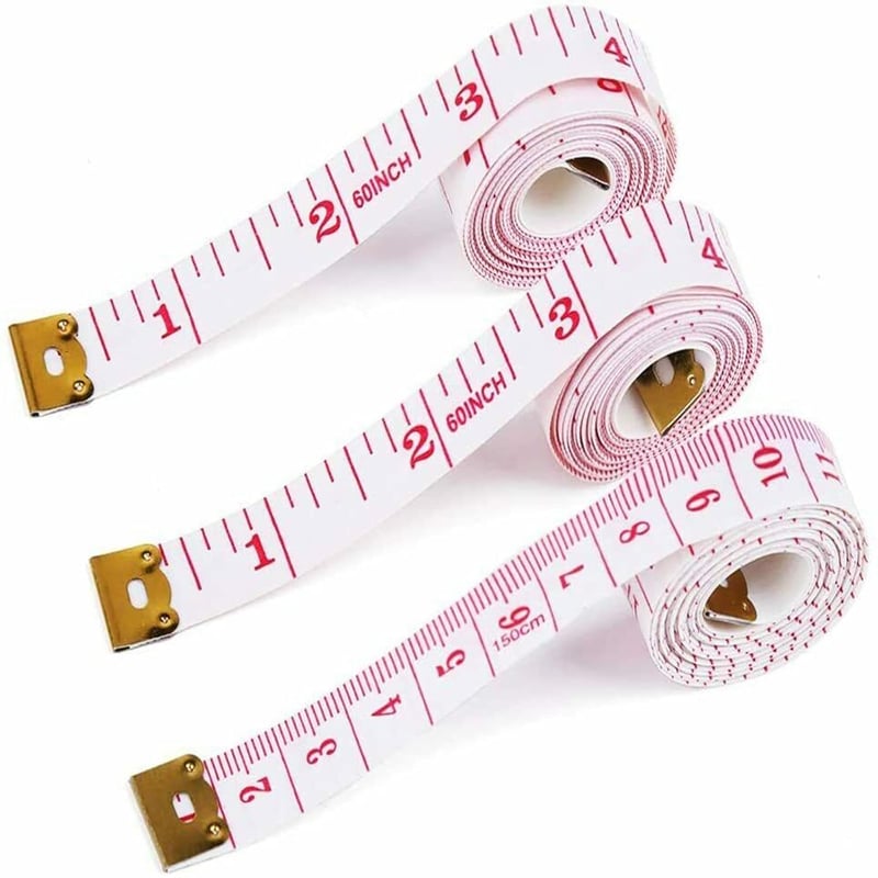 3 Pack 150cm/60in Flexible Tape Measure