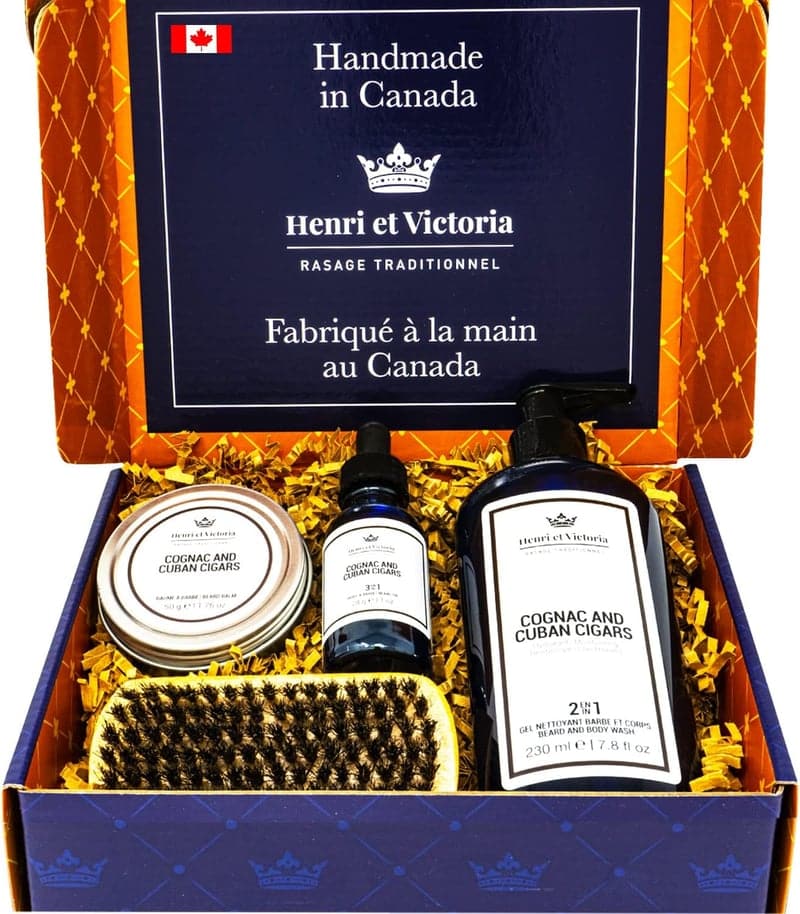 Beard Care Kit with Cognac & Cigar Scents