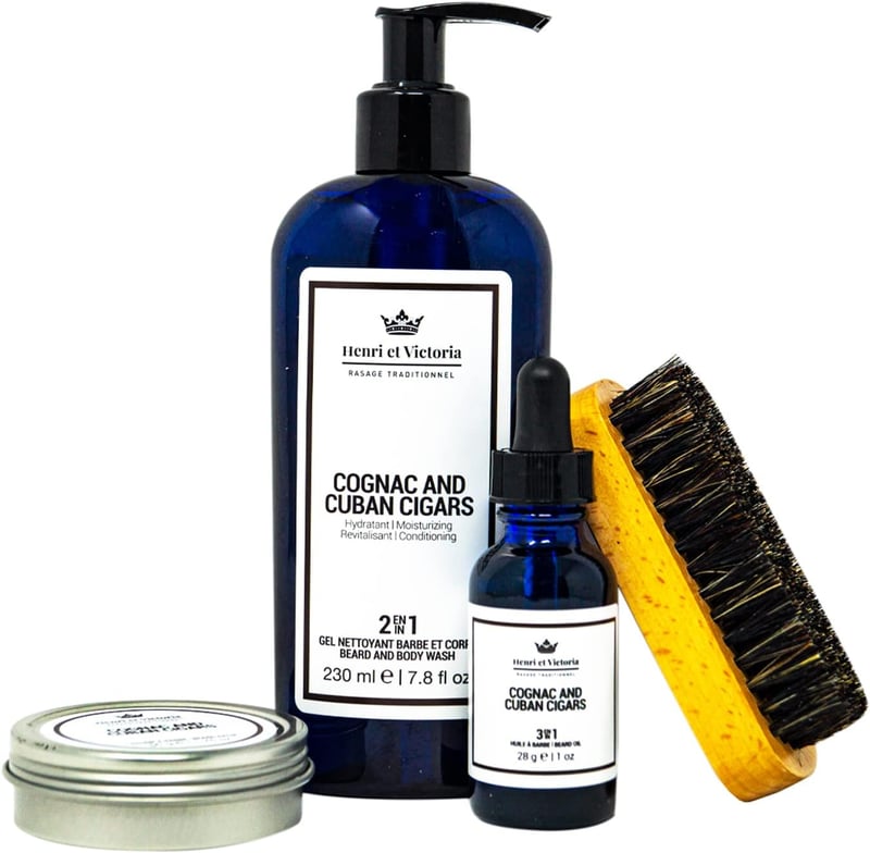 Beard Care Kit with Cognac & Cigar Scents