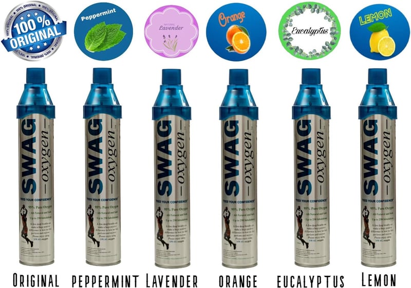 Natural Flavored Oxygen Can, 200+ Inhalations