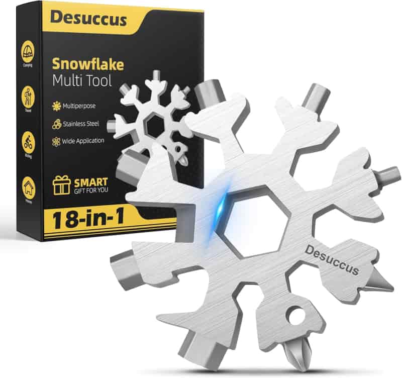 18-in-1 Stainless Snowflake Tool Kit for Men