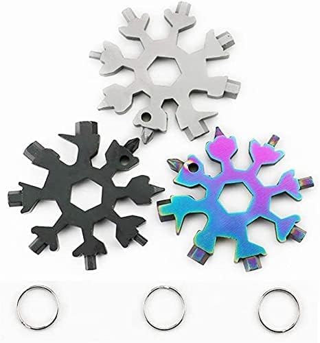 18-in-1 Snowflake Multitool Set, Stainless Steel