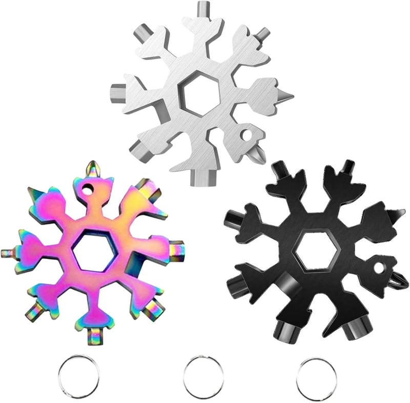 Snowflake Multi-Tool Set, Stainless Steel, Portable