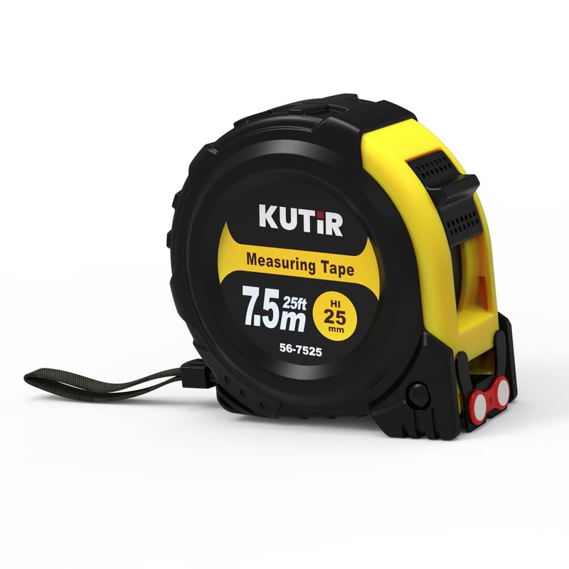 Tape Measure with Magnetic Hooks & Rubber Case