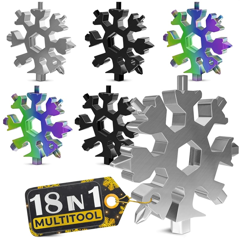 18-in-1 Stainless Steel Multitool Keychain