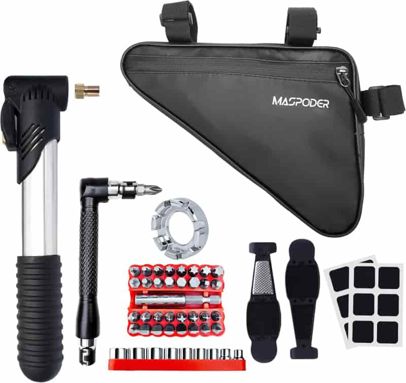 Bike Repair Kit with 44-in-1 Multitool & Accessories