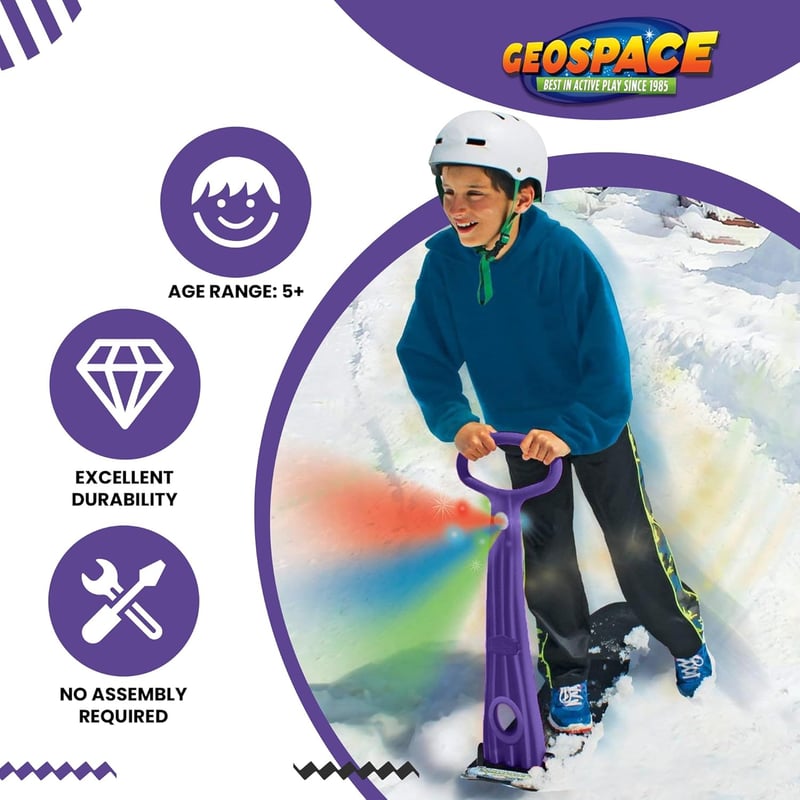 Foldable Kids Snow Scooter with LED Light