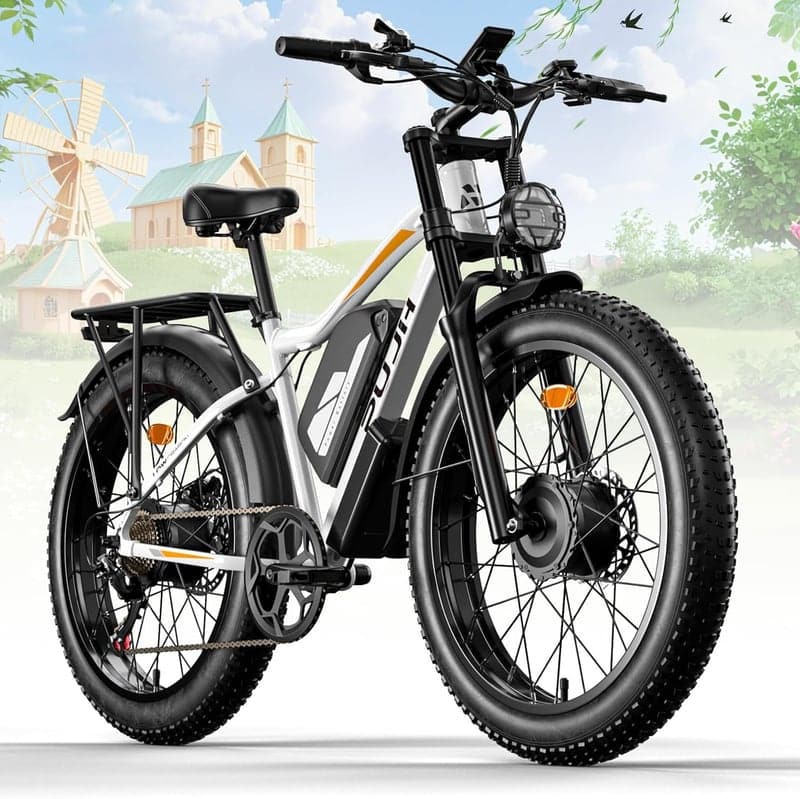Electric Fat Tire Bike for Men's Off-Road Adventure
