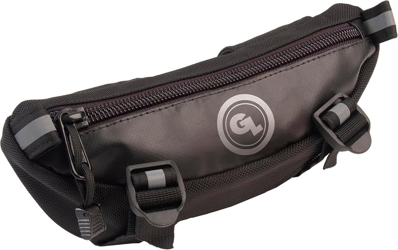 Motorbike Handlebar Bag, 1.5L Black Pouch