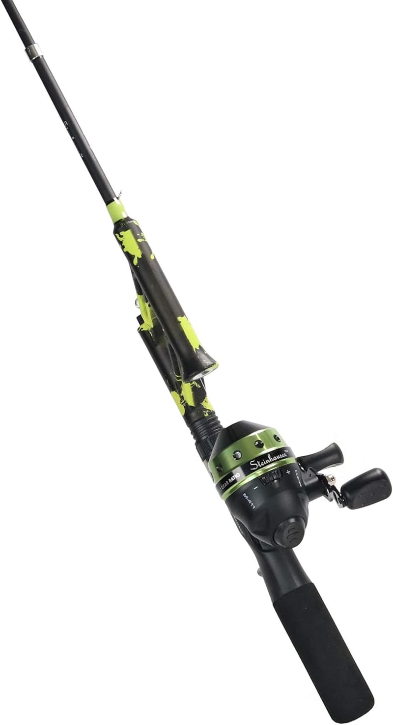 Micro Series Tangle-Free Green Telescopic Fishing Rod Combo