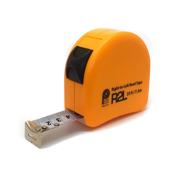Left-Handed Hi-Vis 25ft Tape Measure