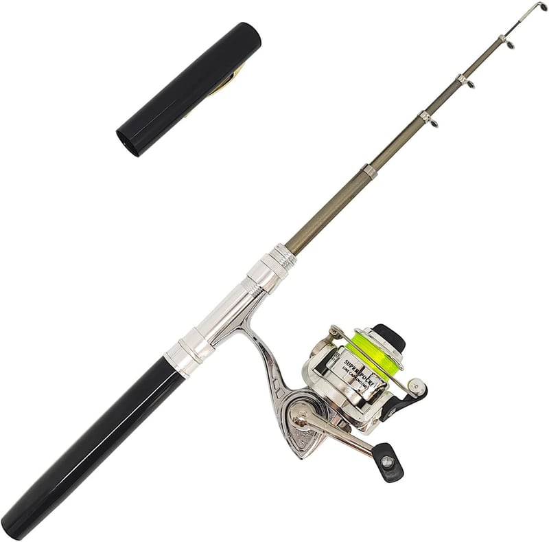 Mini Telescopic Fishing Rod & Reel Set - Portable 38