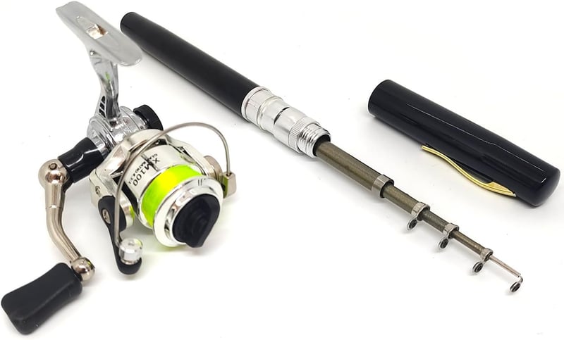 Mini Telescopic Fishing Rod & Reel Set - Portable 38
