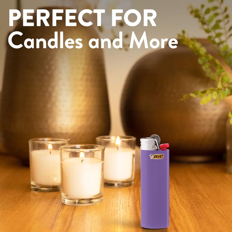 BIC Child-Resistant Pocket Lighters, Assorted, 15-Pack