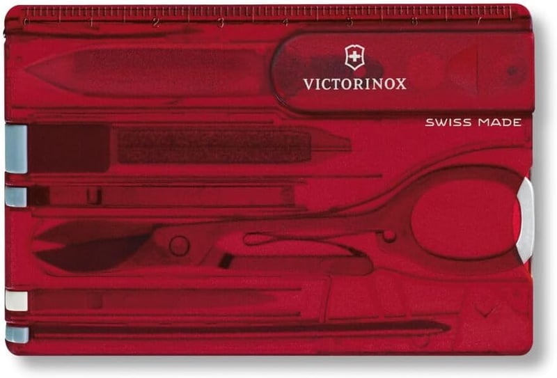 Swiss Card Classic, 10-Function Ruby Pocket Tool