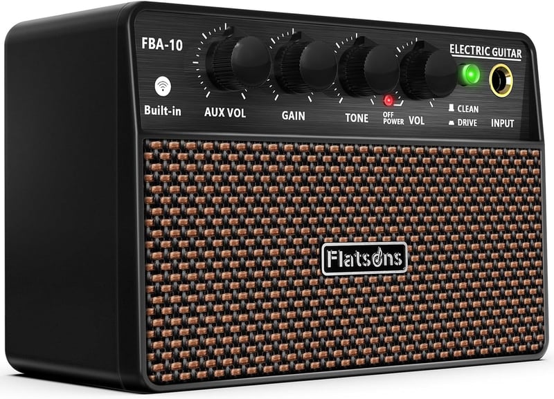 10W Mini Guitar Amp: USB-C Rechargeable, Portable