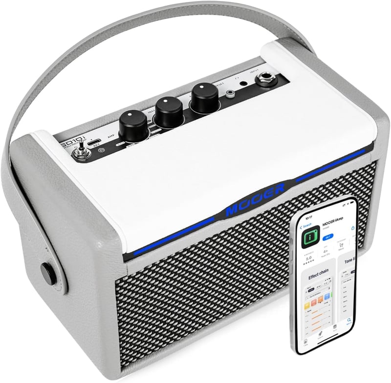 10W Guitar Amp with Smart App & LED - Gray