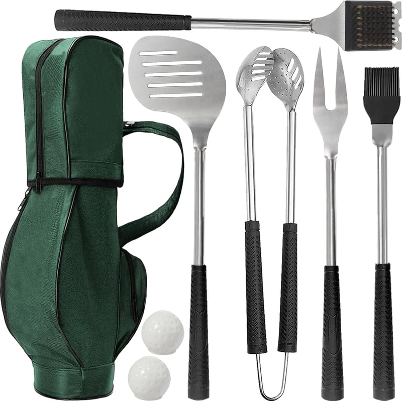 Father's Day Golf BBQ Accessories 8-Piece Set