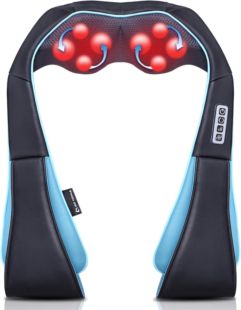 Shiatsu Heated Neck Massager - Perfect Gift for Adults