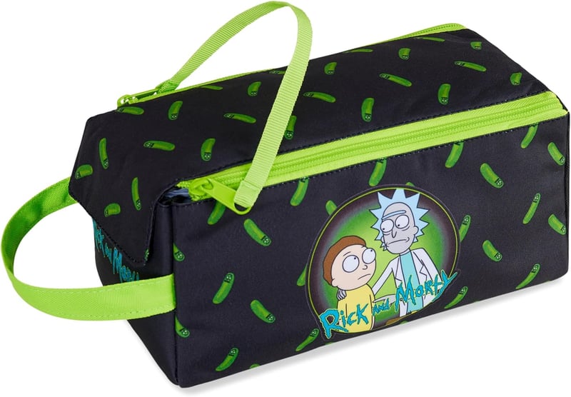 Rick and Morty Toiletry Bag for Men and Teens - Travel Grooming Kit