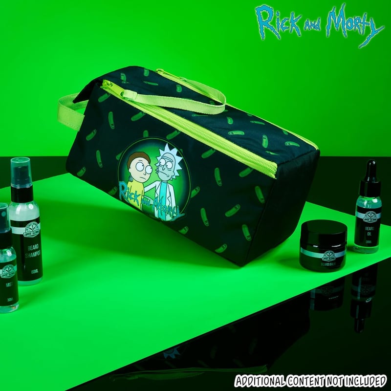 Rick and Morty Toiletry Bag for Men and Teens - Travel Grooming Kit