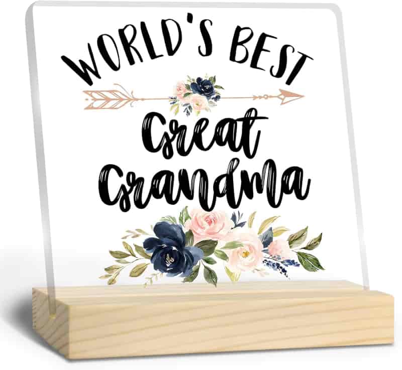 Christmas Acrylic Plaque for Great Grandma