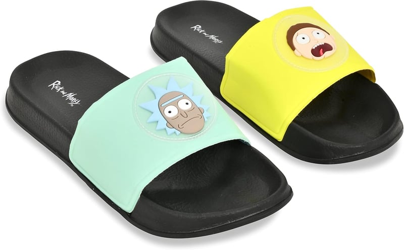 Rick and Morty Men's Slides - Licensed Character Design