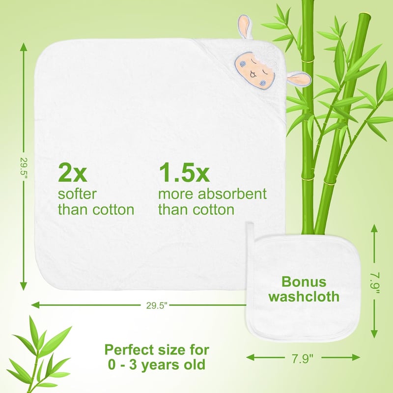 Baptism Gift Set: Noah's Ark Baby Bath Toys & Towel