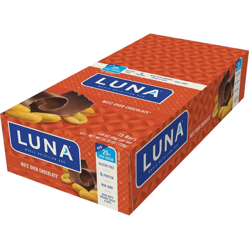 LUNA Nut Chocolate Protein Bars, Organic, Gluten-Free