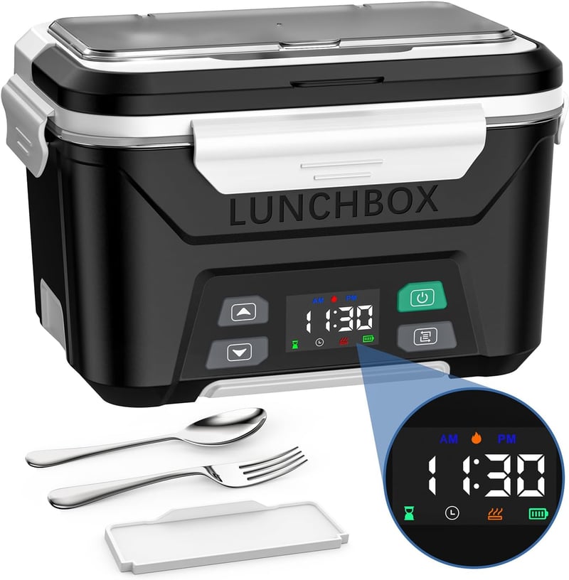 Cordless Electric Lunch Box with Auto Heating