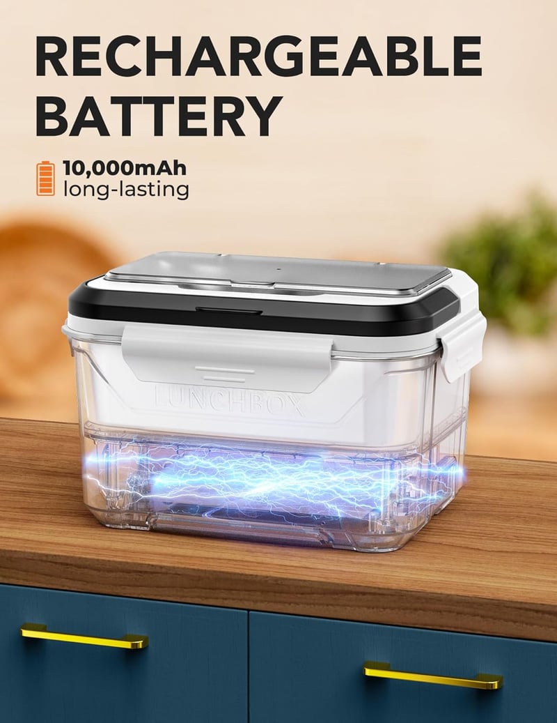 Cordless Electric Lunch Box with Auto Heating