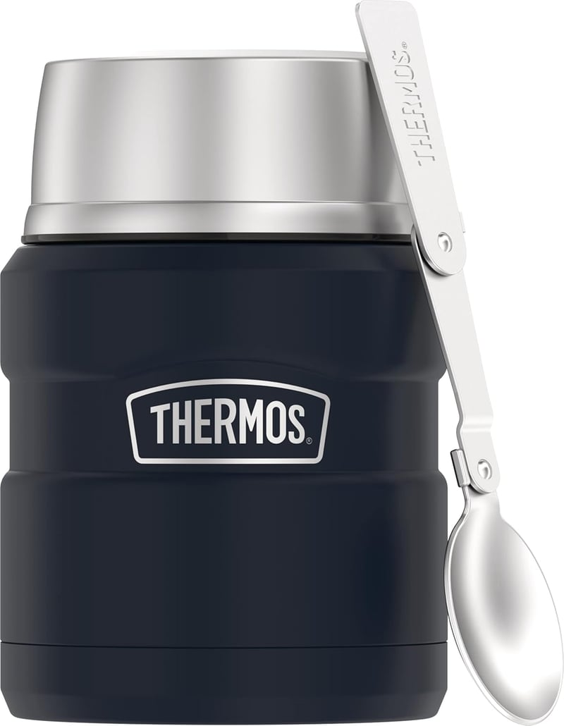 THERMOS Midnight Blue Food Jar, 16oz with Spoon