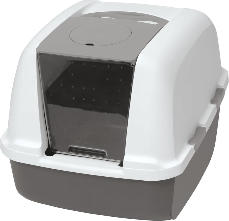 Jumbo Hooded Litter Pan for Large Cat Households