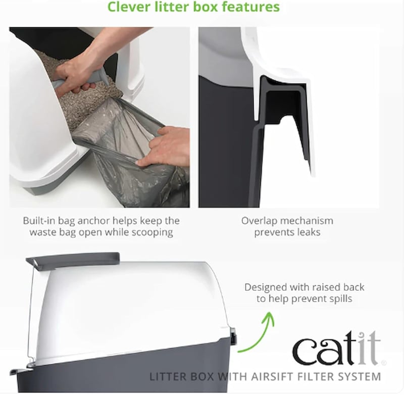 Jumbo Hooded Litter Pan for Large Cat Households