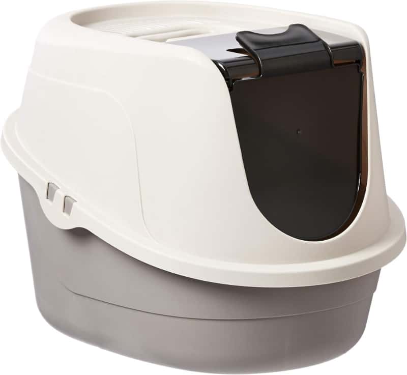 Hooded Cat Litter Box, Large, Multicolor