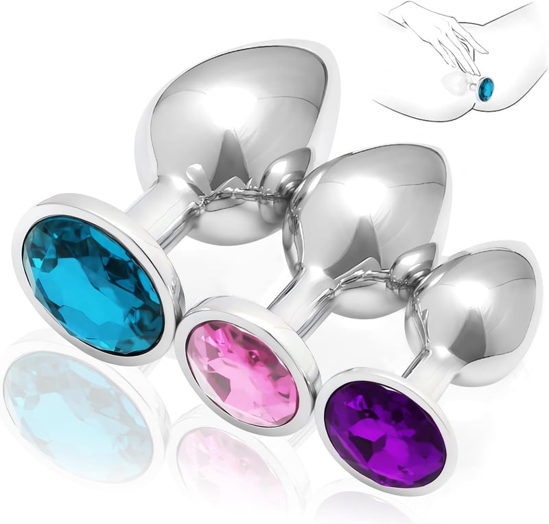 Butt Training Stainless Steel Plug Kit for Adults