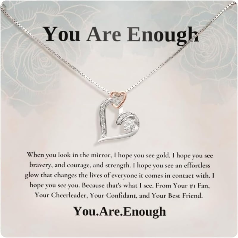 Friendship Affirmation Necklace, Encouragement Gift for Women