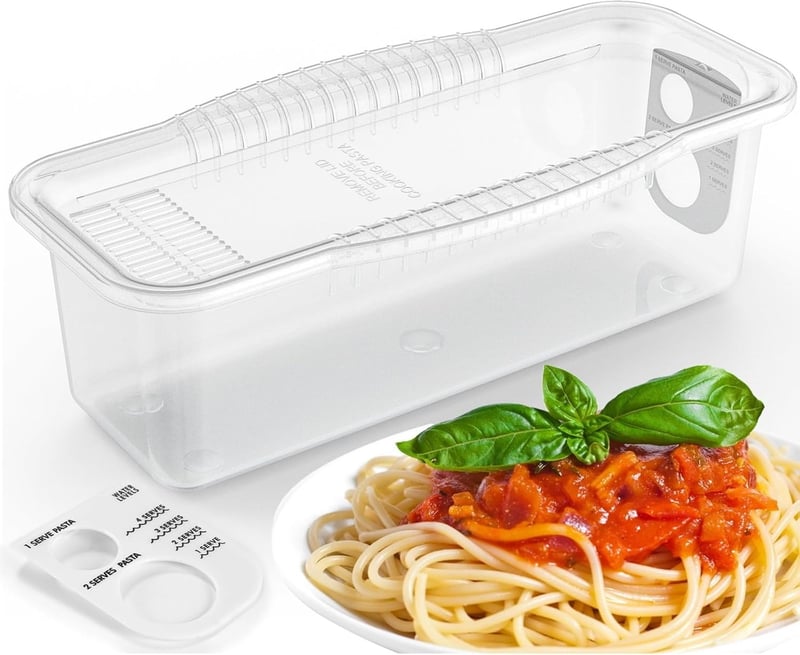 Microwave Pasta Cooker with Strainer Lid
