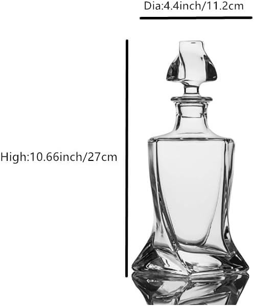 Whiskey Decanter 26 oz with Glass Stopper