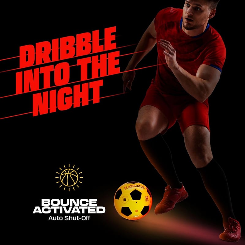 Glow Soccer Ball NO 5 for Kids & Teens 8-15+ Birthday