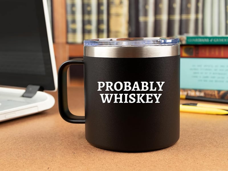Funny Whiskey Mug Tumbler, 14oz — Ideal Men's Gift